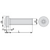 Vis métaux tête cylindrique large empreinte pozidriv