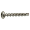 Vis autoperceuse tête cylindrique empreinte torx inox A2