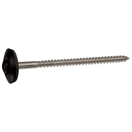 Vis de rive tête fraisée bombée six lobes inox laqué noir 9005