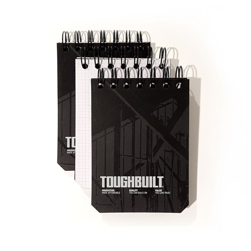 Lot de 3 bloc note pour organisateur TOUGHBUILT