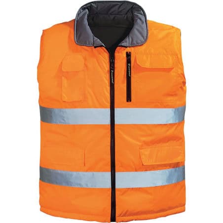 Gilet réversible ORANGE haute-visibilité COVERGUARD