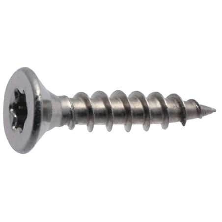 Vis pour bois et aggloméré tête fraisée six lobes inox A4