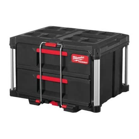 Coffret avec 2 tiroirs packout MILWAUKEE 4932472129