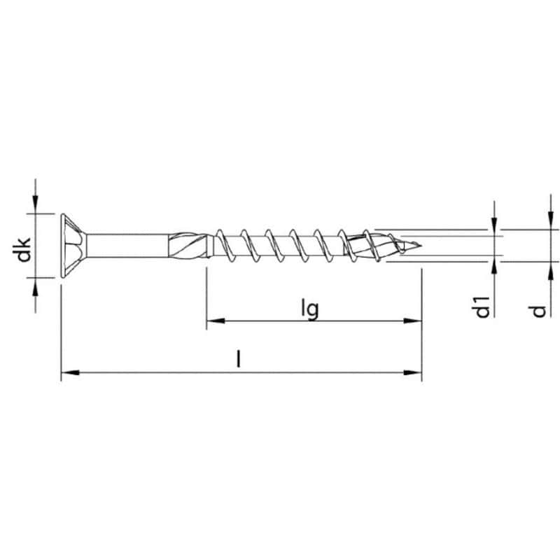 VIS HECO TOPIX PLUS TETE FRAISEE TORX