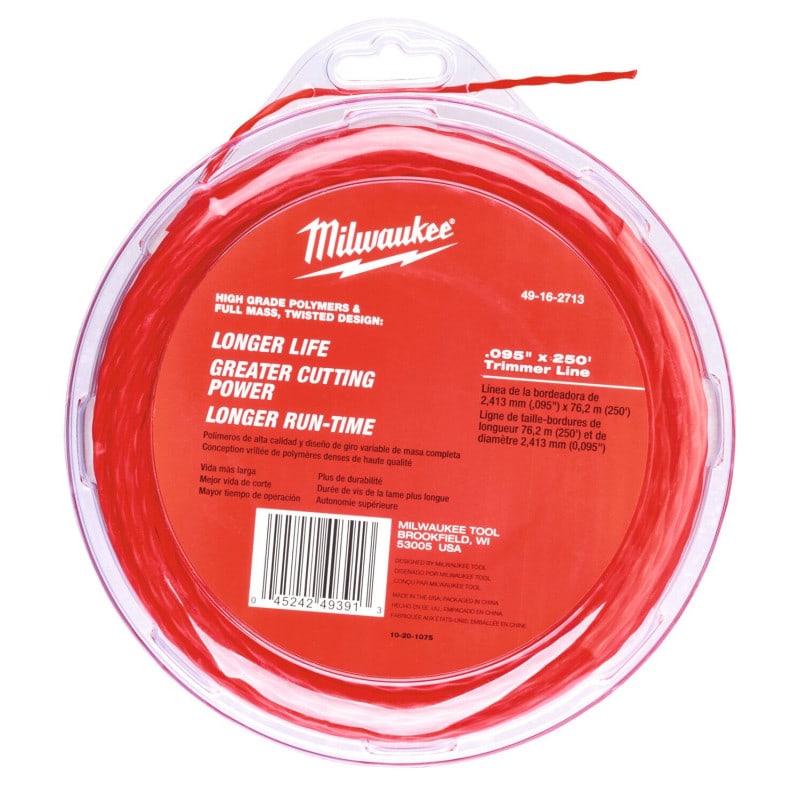 Bobine de fil pour coupe bordure et débrousailleuse MILWAUKEE