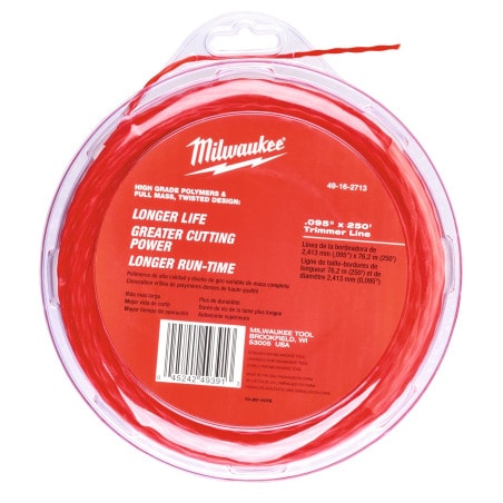 Bobine de fil pour coupe bordure et débrousailleuse MILWAUKEE