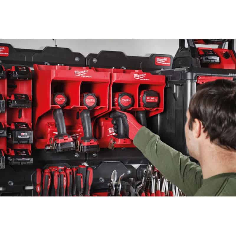 Station de rangement pour visseuse PACKOUT MILWAUKEE