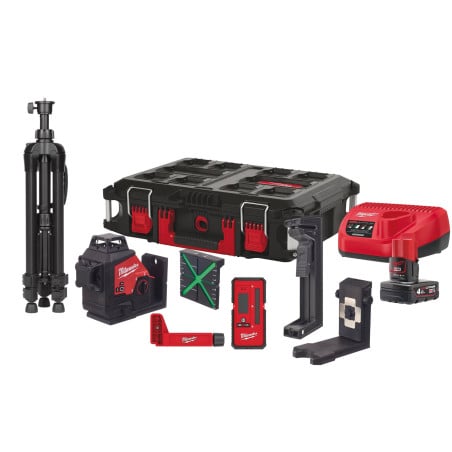 Laser 12V 3 lignes vert M12 3PLKIT-401P MILWAUKEE
