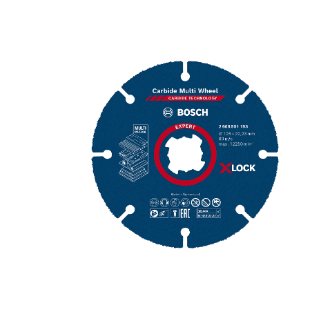 Disques à tronçonner carbide multi wheel X-LOCK BOSCH 2608901193