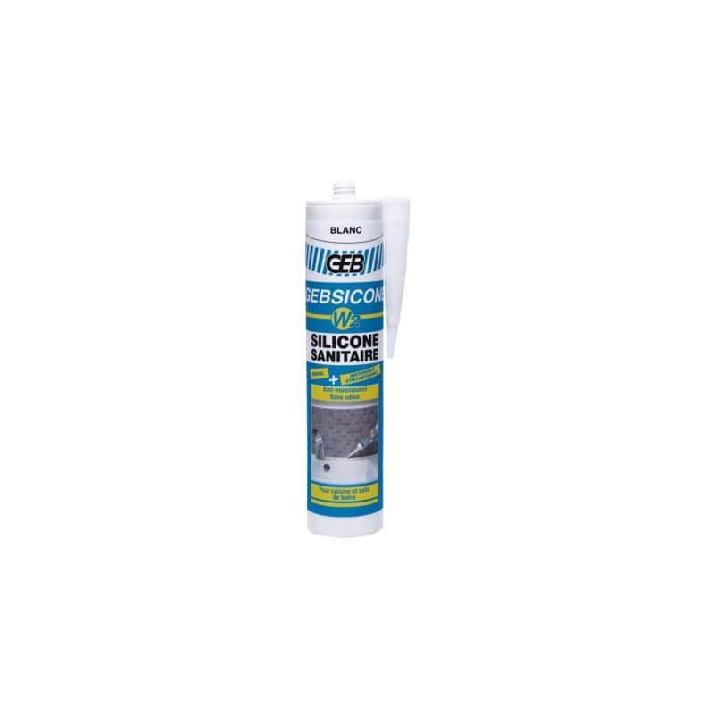 MASTIC SANITAIRE NEUTRE GEBSICONE W2