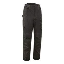 Pantalon Barva gris foncé -...