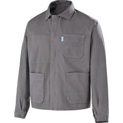 Veste 100% coton gris -...