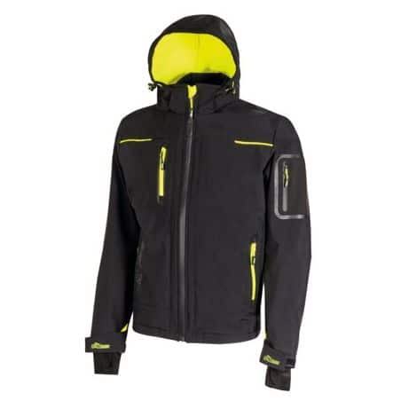 Veste softshell Space noir / jaune U-POWER
