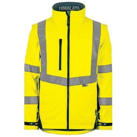 Veste softshell HV Himalaya 2 en 1 jaune / marine T2S