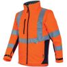 Veste softshell HV Himalaya 2 en 1 orange / marine T2S