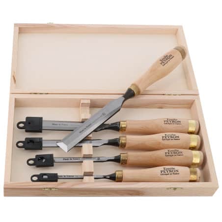 Coffret de 5 ciseaux manche bois EMILE PEYRON