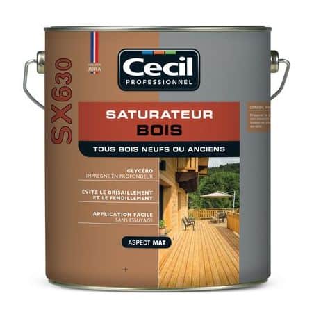 Saturateur bois SX630 naturel 5L CECIL