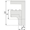 Taquet pour tablette en verre 10ALC6TDX0036 EFFEGI BREVETTI