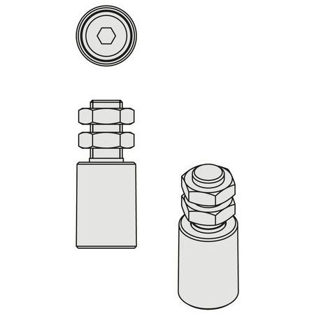 Rouleau nylon 230i tige inox 11301310 COMUNELLO