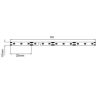 Bande LED flexible adhésive strip reel EDC 12 V 10 mm 120 + 120 LED / mètre 12808490000AGD L ET S