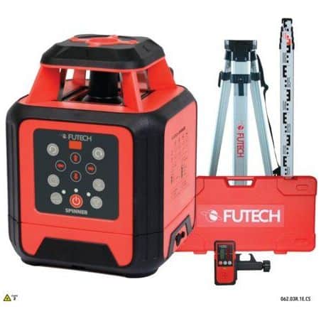 Niveau laser rotatif horizontal et vertical SPINNER ROUGE 062.03R.1E.CS FUTECH