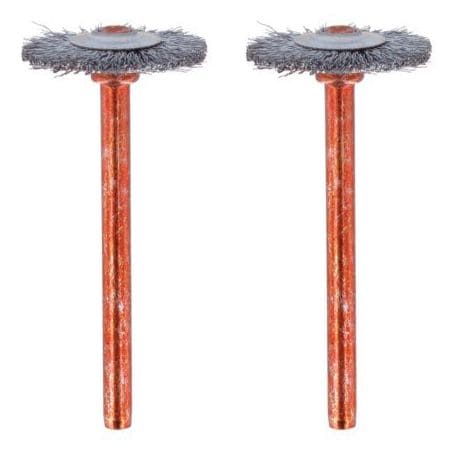 Lot 2 brosses couronne en acier inoxydable 19 mm DREMEL 530 26150530JA DREMEL