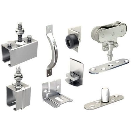Kit garniture à déplacement droit pour porte 80 kg 3530GVU-4 MANTION