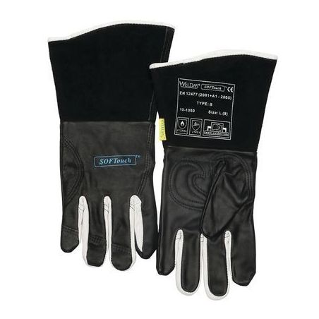 Gant TIG cuir de chèvre combiné avec fleur de bovin 10-1050L WELDAS