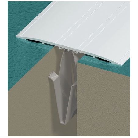 Clipet double pour couvre joints à bords en biseau 3942000 00 DINAC