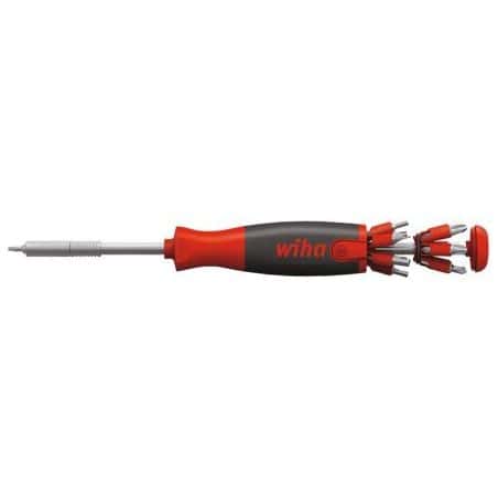Tournevis porte-embout avec magasin LIFTUP 26 embouts 43895 WIHA