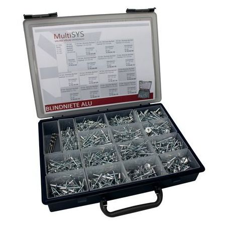 Coffret rivets aveugles aluminium / acier 35.700.760.770 HONSEL