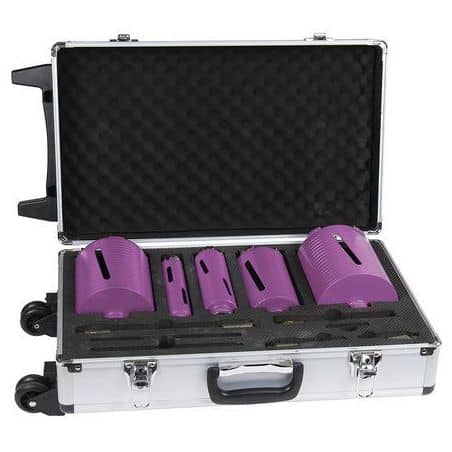 Coffret 5 couronnes diamants à sec 32 a 132 mm 11101515 SIDAMO