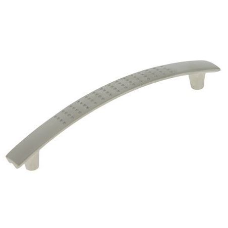 Poignée perforée aluminium Nickelé velours PO563/128/18S CADAP