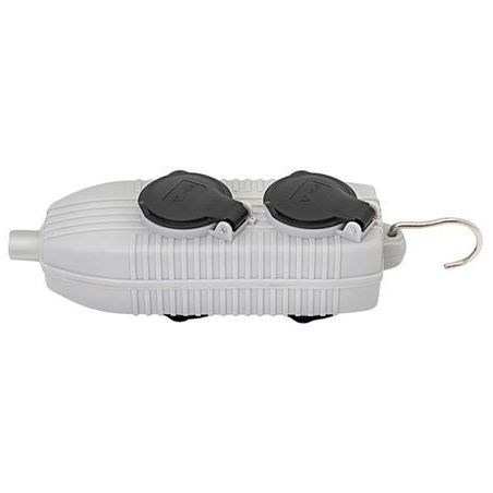 Bloc 4 prises POWERBLOCK avec clapet 1082071010 BRENNENSTUHL