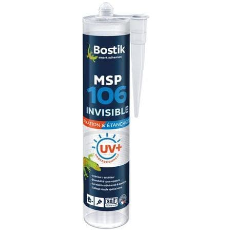 Mastic-colle MSP 106 invisible UV+ Cartouche 30619897 BOSTIK