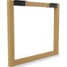 Pied de table cadre bois Hauteur 710 mm 54366 INTERGES.COM