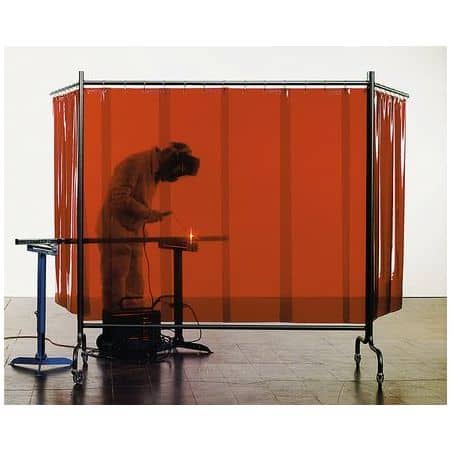 Ecran de protection de soudage 2 bras orange RI0641 WELTEK