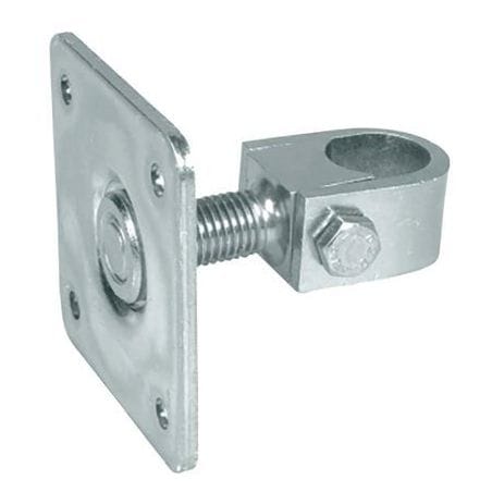 Pivot réglable tube rond Avec plaque à visser 428.030.P