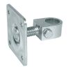 Pivot réglable tube rond Avec plaque à visser 428.030.P