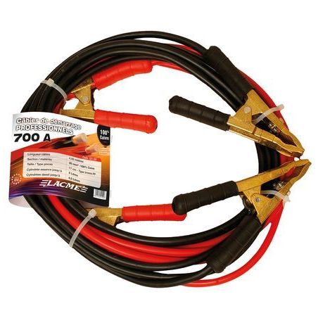 Câble de démarrage 700 Ah 2 x 4,5 m cuivre 521500 LACME