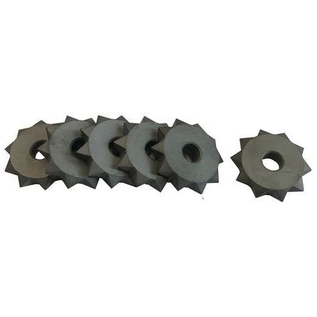Jeu de 6 molettes carbure pour bouchardeuse 259833 FLEX