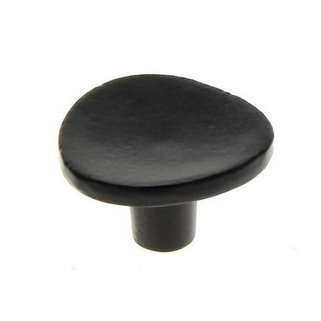Bouton rond incurvé métal Noir mat B0529/10S CADAP
