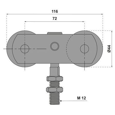 Monture pivotante 653 à force 75 kg 0653A MANTION