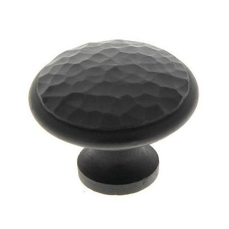 Bouton rond martelé fer Noir mat B0604/101S CADAP