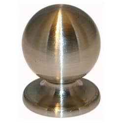 Bouton boule zamak Nickelé...