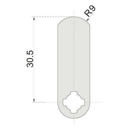 Came pour serrure batteuse CAME 4929-02 RONIS