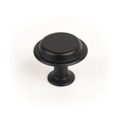 Bouton Land zamak Noir mat...