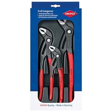 Jeu de 3 pinces Cobra 00 20 09 V02 KNIPEX