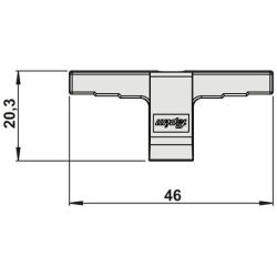 Gâche zamak simple 4134...