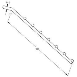 Bras perroquet inox 2B0910...